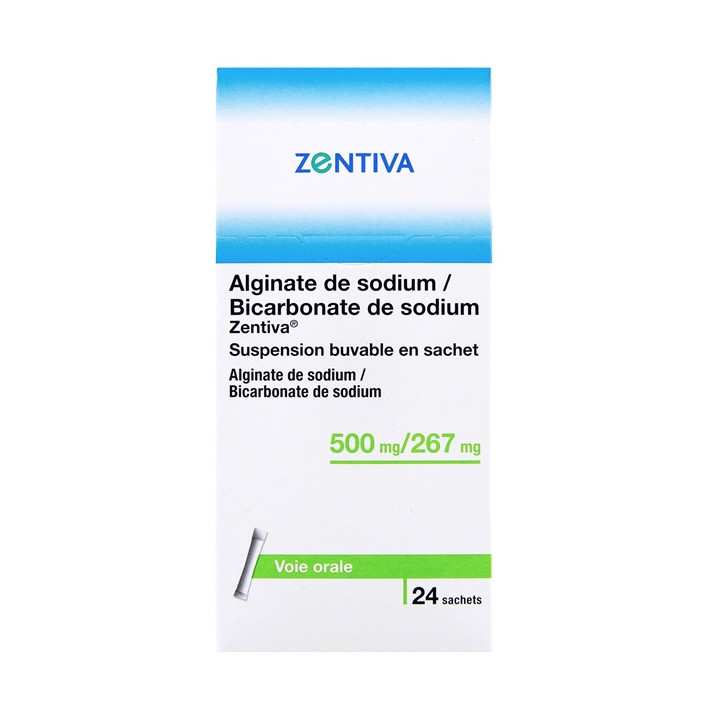Alginate de Sodium/Bicarbonate de Sodium Suspension Buvable en Sachet x24 - IllicoPharma