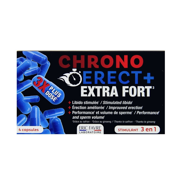 Chronoerect+ Extra Fort x4 gélules - Eric Favre - IllicoPharma