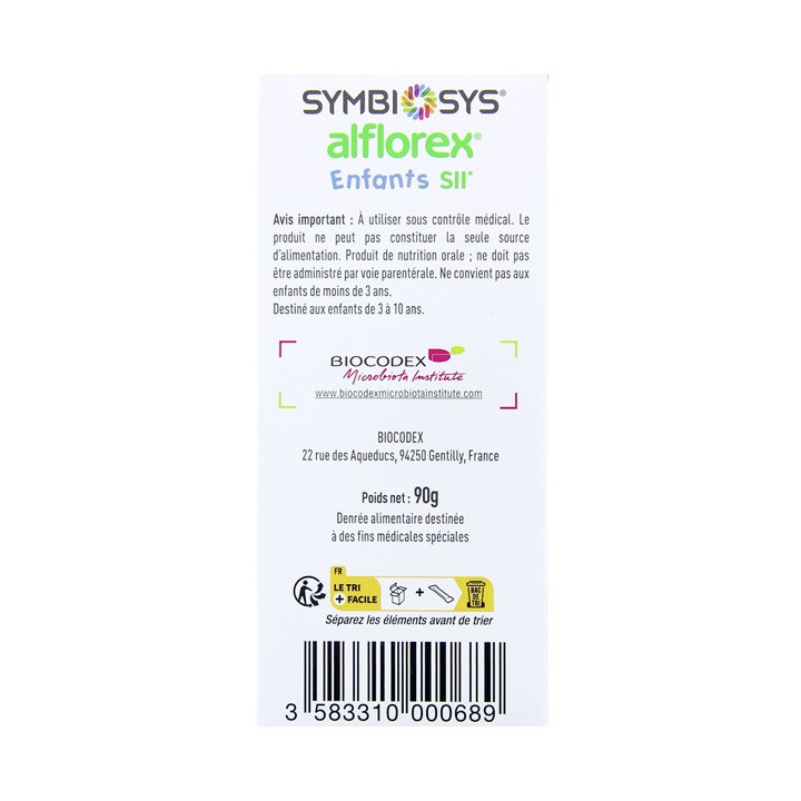 Symbiosys Alflorex Enfants x30 sticks - Biocodex - IllicoPharma