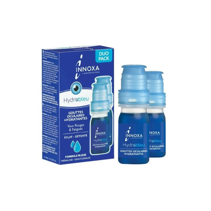 Innoxa Gouttes Oculaires Hydratantes Formule Bleue 2x10ml – IllicoPharma