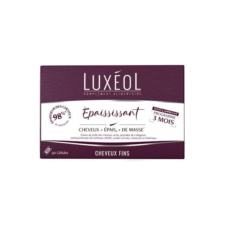 Luxéol Épaississant Cheveux Fins x90 gélules – IllicoPharma