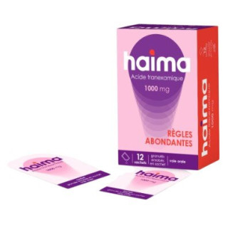 Haima 1000mg Règles Abondantes x12 sachets - IllicoPharma