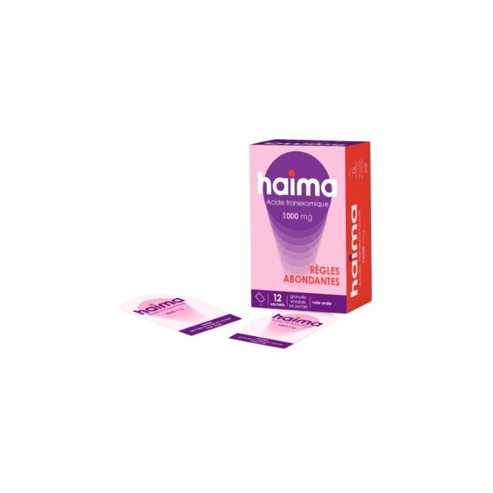 Haima 1000mg Règles Abondantes x12 sachets - IllicoPharma