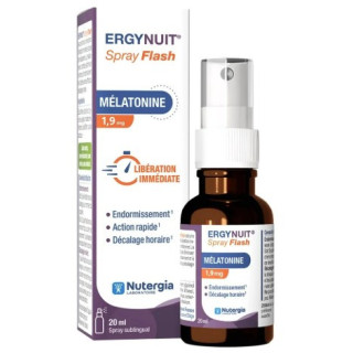Ergynuit Spray Flash Mélatonine 1,9mg 20ml - Nutergia - IllicoPharma