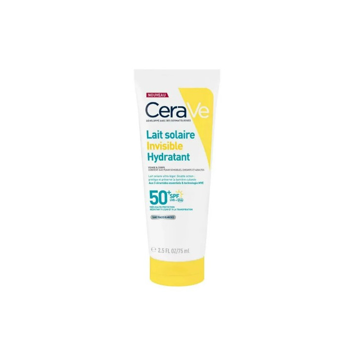 Lait Invisible Hydratant SPF50+ 75ml – CeraVe – IllicoPharma