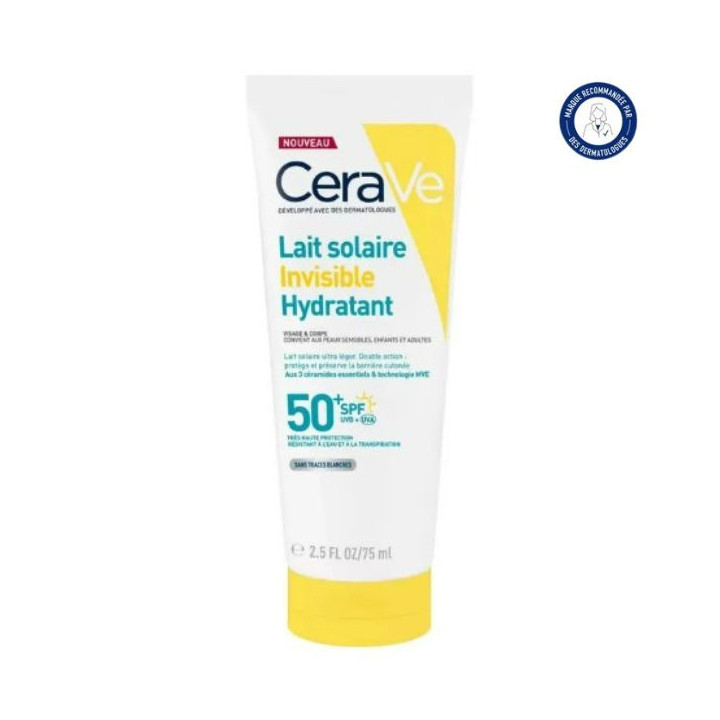 Lait Invisible Hydratant SPF50+ 75ml – CeraVe – IllicoPharma
