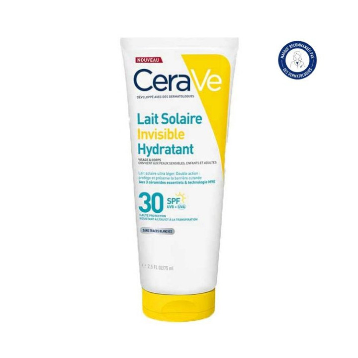 Lait Invisible Hydratant SPF30 75ml – CeraVe – IllicoPharma