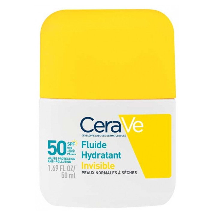 Fluide Hydratant Invisible SPF50 50ml – CeraVe – IllicoPharma