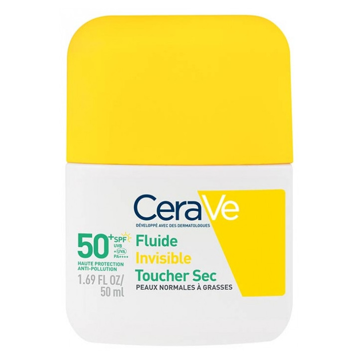 Fluide Hydratant Toucher Sec SPF50+ 50ml – CeraVe – IllicoPharma