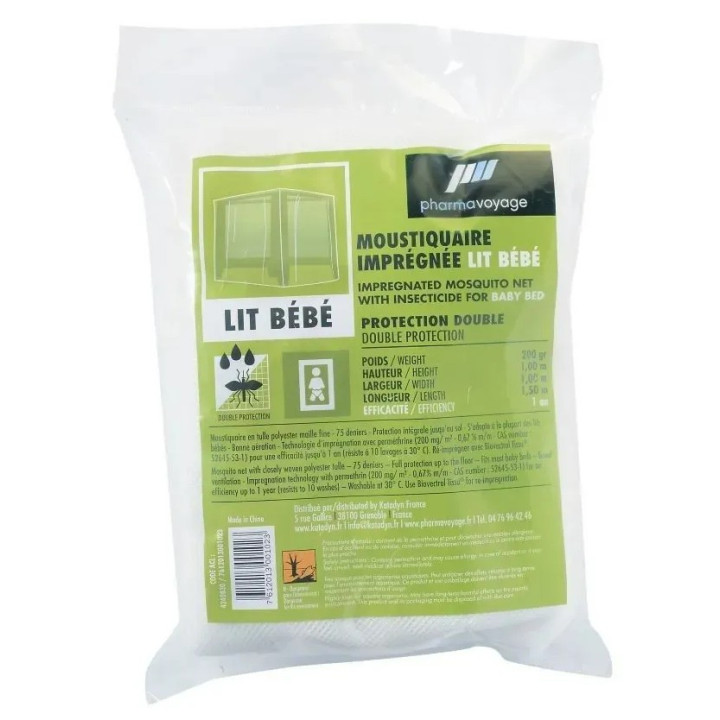 Moustiquaire imprégnée lit bébé – Pharmavoyage – IllicoPharma