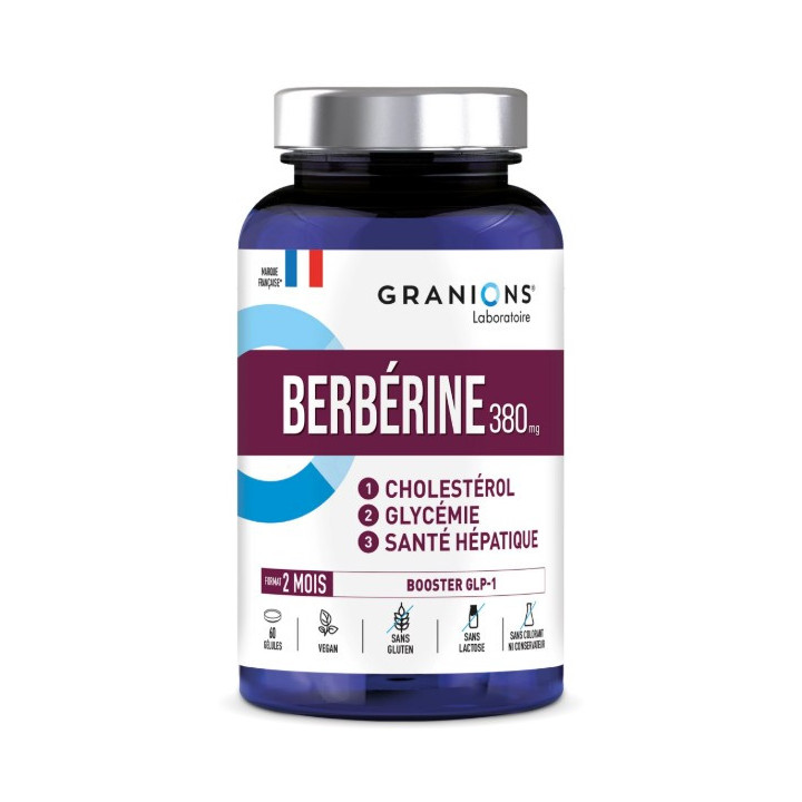 Berbérine 380mg x60 gélules – Granions – IllicoPharma