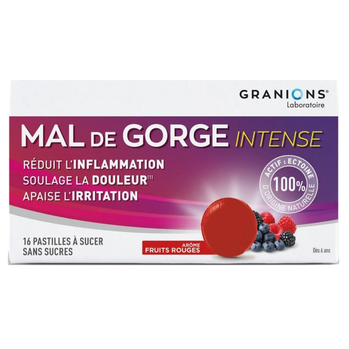 Mal de Gorge Intense x16 pastilles – Granions – IllicoPharma