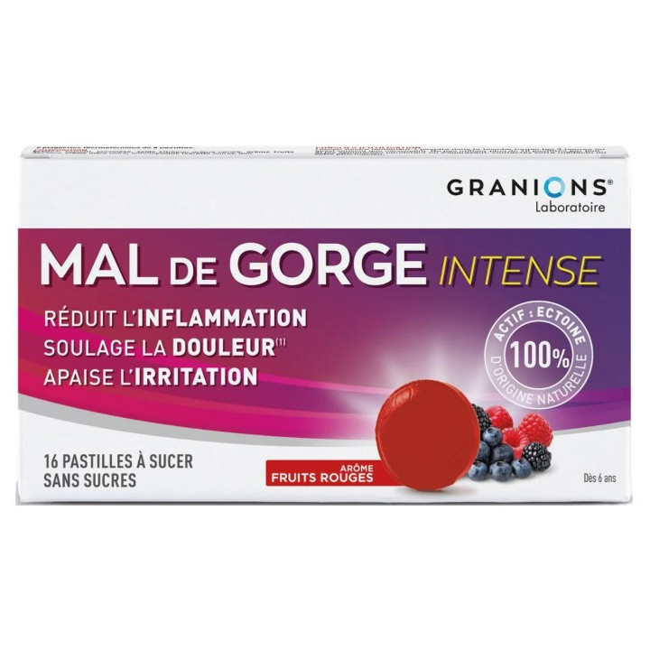 Mal de Gorge Intense x16 pastilles – Granions – IllicoPharma