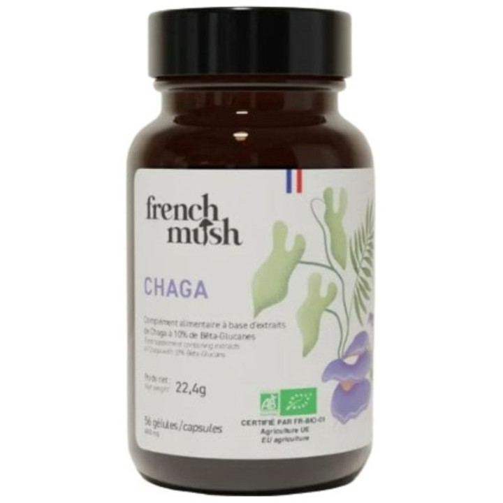 Chaga Bio x56 gélules – French Mush – IllicoPharma