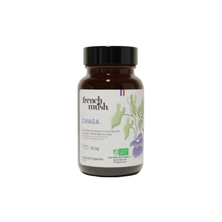 Chaga Bio x56 gélules – French Mush – IllicoPharma