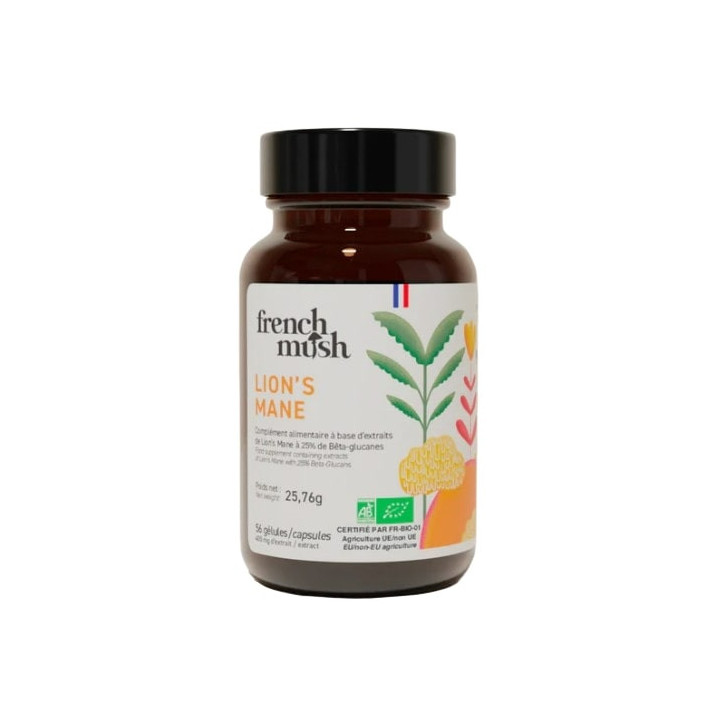 Lion's Mane Bio x56 gélules – French Mush – IllicoPharma