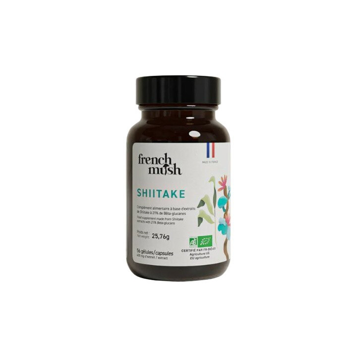 Shiitaké Bio x56 gélules – French Mush – IllicoPharma