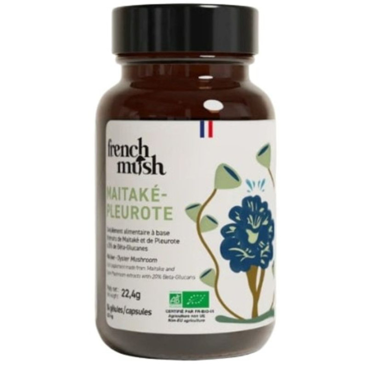 Maïtake + Pleurote Bio x56 gélules – French Mush – IllicoPharma