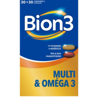 Bion 3 Multi & Oméga 3 x30cpr + 30caps – IllicoPharma
