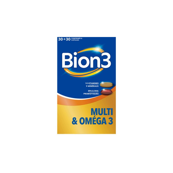 Bion 3 Multi & Oméga 3 x30cpr + 30caps – IllicoPharma
