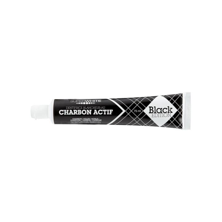 Superwhite Dentifrice Blancheur au Charbon Actif Black Edition 75ml – IllicoPharma