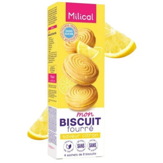 Mon Biscuit Fourré Citron x8 biscuits Milical – IllicoPharma