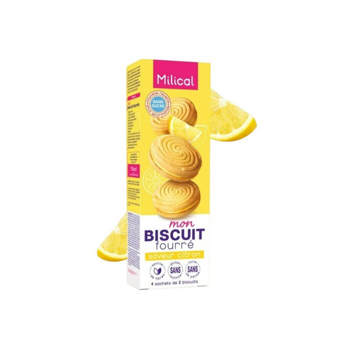 Mon Biscuit Fourré Citron x8 biscuits Milical – IllicoPharma