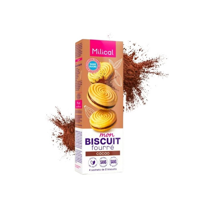 Mon Biscuit Fourré Cacao x8 biscuits Milical – IllicoPharma