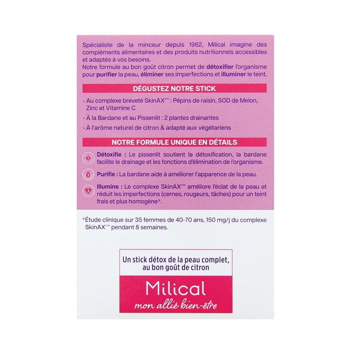 Ma Détox Peau Nette Citron x14 sticks Milical – IllicoPharma