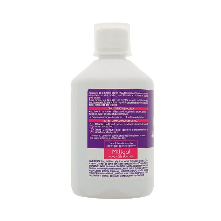 Ma Détox Foie Menthe Poivrée 500ml Milical – IllicoPharma