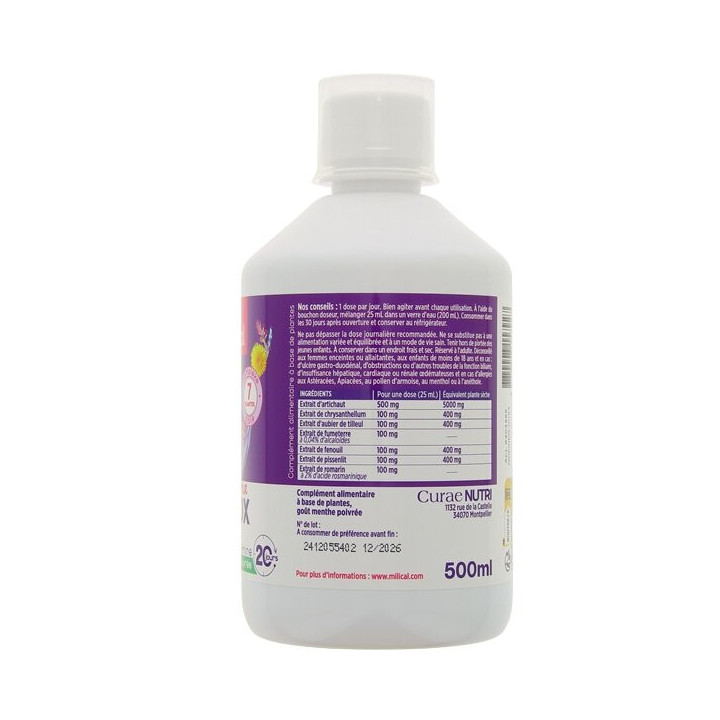 Ma Détox Foie Menthe Poivrée 500ml Milical – IllicoPharma