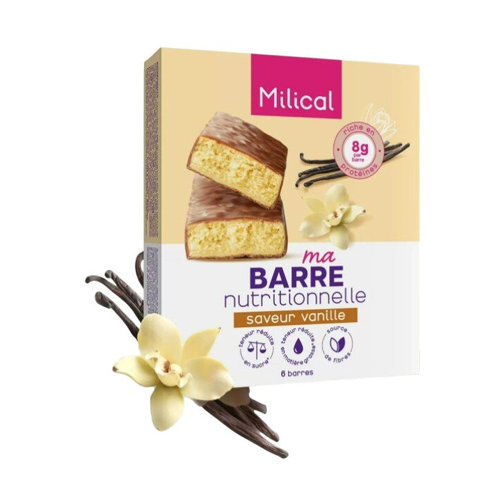 Ma Barre Hyperprotéinée Chocolat Vanille x6 Milical – IllicoPharma