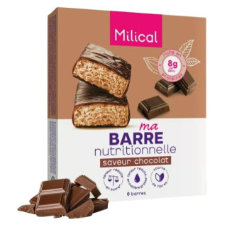 Ma Barre Hyperprotéinée Chocolat x6 Milical – IllicoPharma