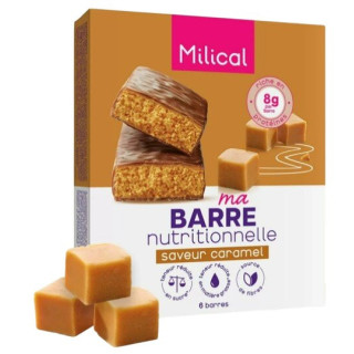 Ma Barre Hyperprotéinée Chocolat Caramel x6 Milical – IllicoPharma