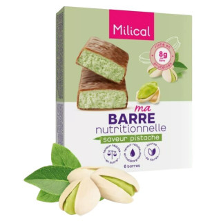 Ma Barre Hyperprotéinée Chocolat Pistache x6 Milical – IllicoPharma