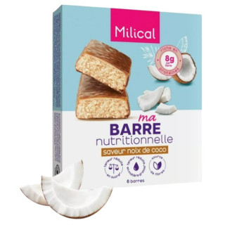 Ma Barre Hyperprotéinée Chocolat Coco x6 Milical – IllicoPharma