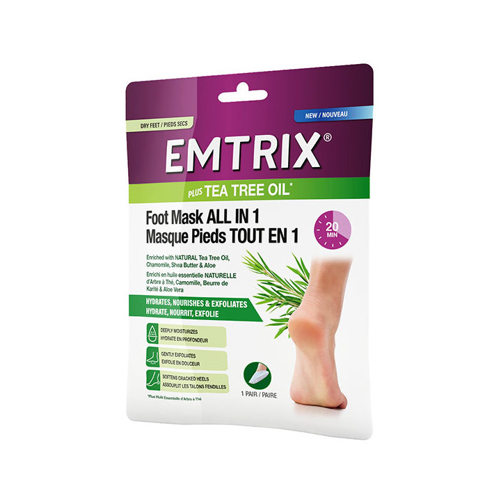 Emtrix Masque Pieds Tout en 1 x1 paire – IllicoPharma