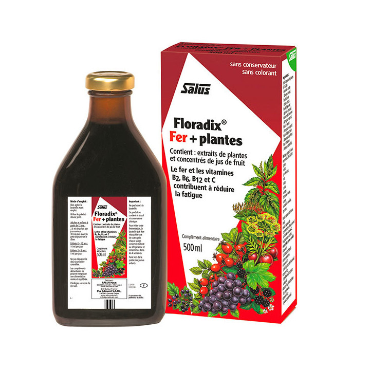 Salus Floradix Fer + Plantes 500ml – IllicoPharma