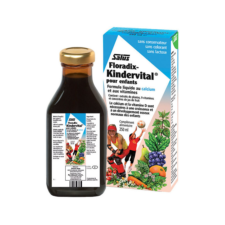 Salus Floradix Kindervital Pour Enfants 250ml - IllicoPharma