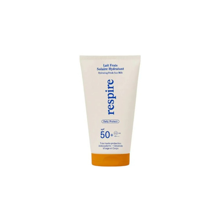 Lait Frais Solaire Hydratant SPF50+ 150ml - Respire - IllicoPharma