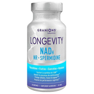 Longevity NADH NR Spermidine x60cpr - Granions – IllicoPharma