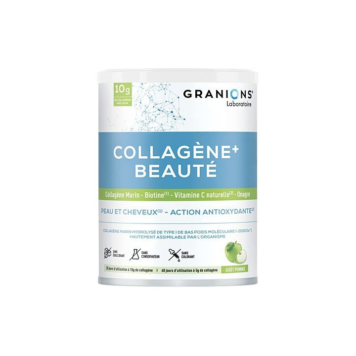 Collagène+ Beauté Pomme 220g - Granions - IllicoPharma