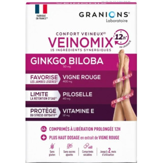 Veinomix Confort Veineux Libération Prolongée 12h x60cpr - Granions - IllicoPharma