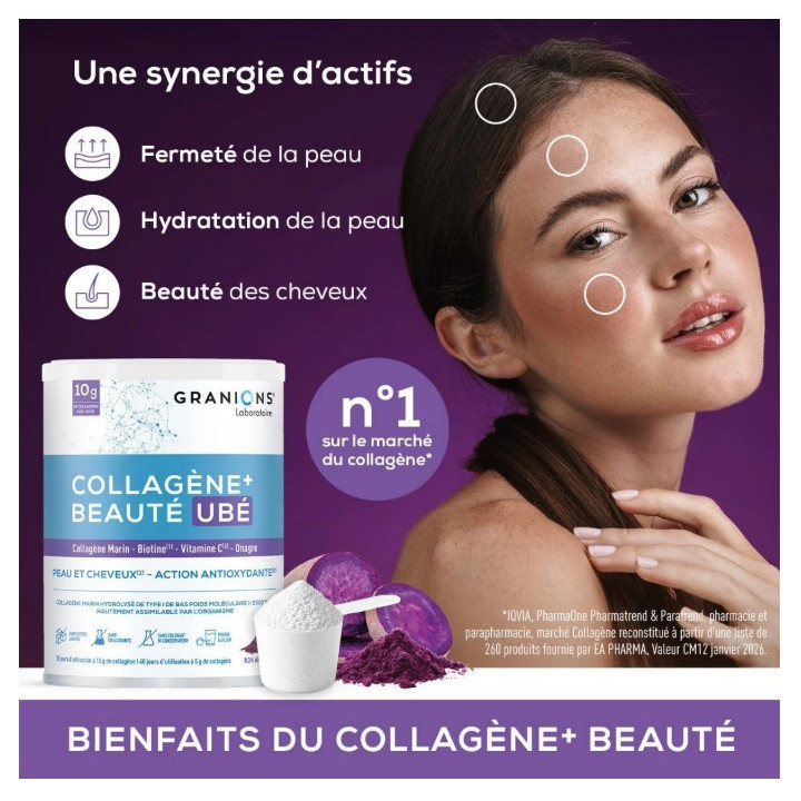 Collagène+ Beauté Ubé 220g - Granions - IllicoPharma