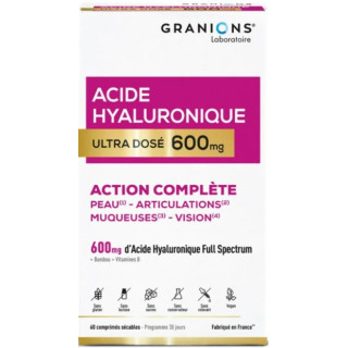 Acide Hyaluronique 600mg x60cpr - Granions - IllicoPharma