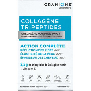 Collagène Tripeptides 2,5g x80cpr - Granions - IllicoPharma