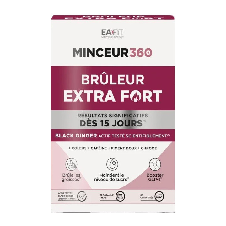 Minceur 360 Brûleur Extra Fort x60cpr - Eafit - IllicoPharma