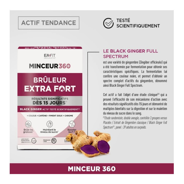 Minceur 360 Brûleur Extra Fort x60cpr - Eafit - IllicoPharma