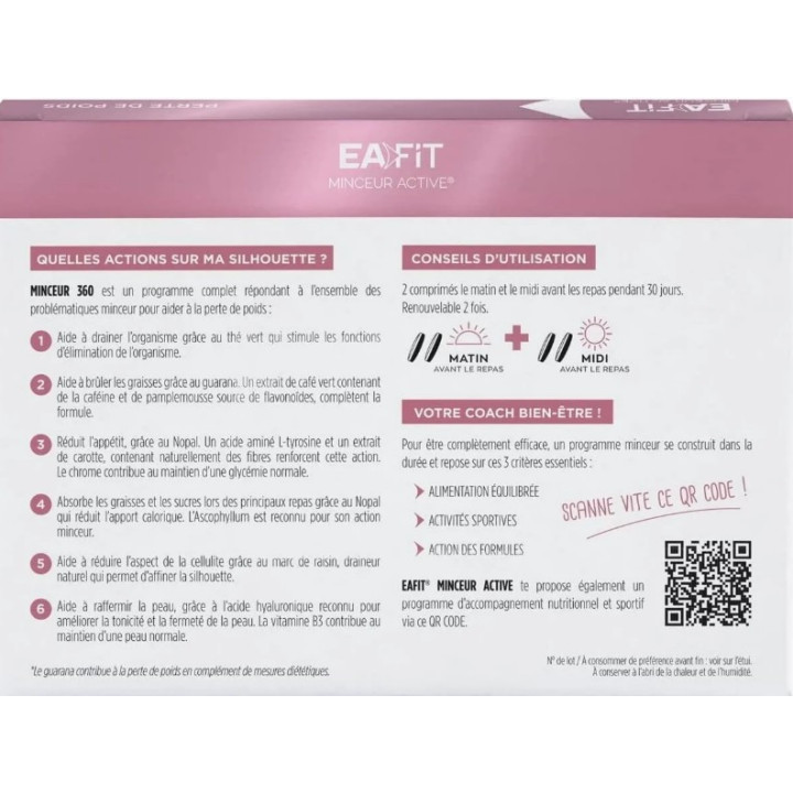 Minceur 360 Programme Complet x120cpr - Eafit - IllicoPharma
