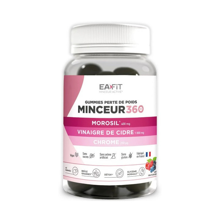 Minceur 360 Gummies Morosil & Vinaigre de Cidre x40 - Eafit - IllicoPharma